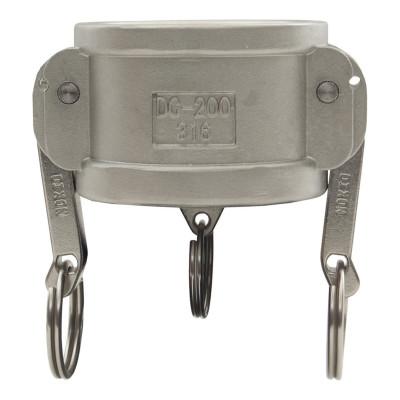 Dixon Valve Global Type DC Dust Caps, 4 in, 316 Stainless Steel, G400-DC-SS