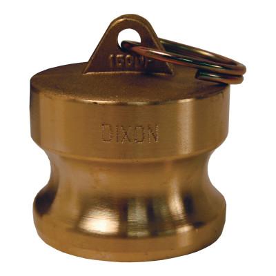 Dixon Valve Global Type DP Dust Plugs, 3 19/32 in Dia., Brass, G300-DP-BR