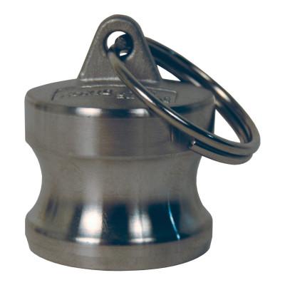 Dixon Valve Global Type DP Dust Plugs, 2 31/32 in Dia., 316 Stainless Steel, G250-DP-SS