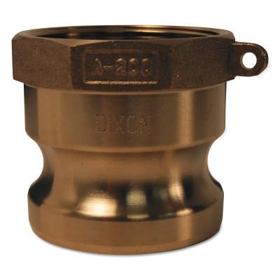Dixon Valve Global Type A Adapters, 4 in (NPT), Brass, G400-A-BR