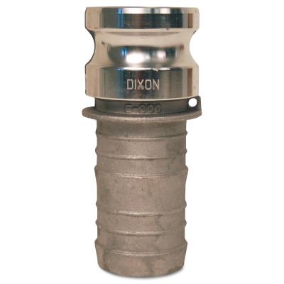 Dixon Valve Global Type E Adapters, 5 in, Hose Barb/Male, Aluminum, G500-E-AL