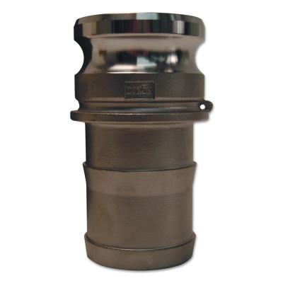 Dixon Valve Global Type E Adapters, 6 in, Hose Barb/Male, 316 Stainless Steel, G600-E-SS