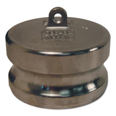 Dixon Valve Global Type DP Dust Plugs, 4 23/32 in Dia., 316 Stainless Steel, G400-DP-SS