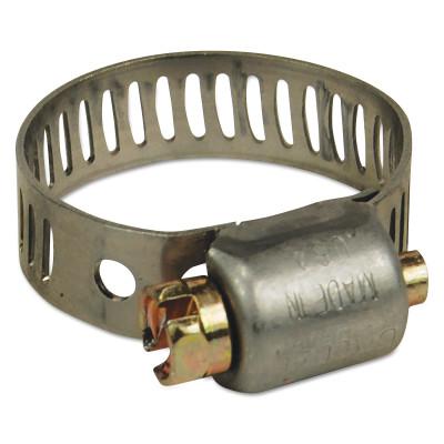 Dixon Valve MH Series Miniature Worm Gear Clamps, 1/2-29/32" Hose OD, Stnls Steel 300, MH8