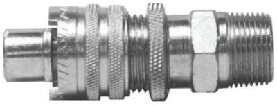 Dixon Valve Dix-Lock Quick Acting Couplings, 1/2 in (NPT), Male/Male (NPT), N4M4-LS