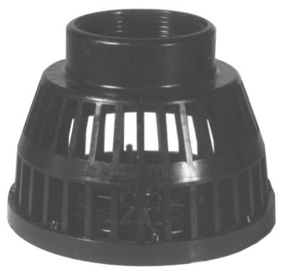 Dixon Valve Threaded Black Polyethylene Strainers, Strainer, 2 in Inlet, TSS25