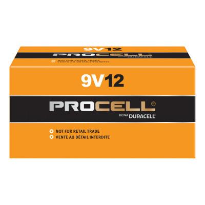 Duracell?? Procell Battery, Non-Rechargeable Dry Cell Alkaline, 9V, 12/PK, PC1604BKD