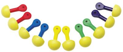 3M™ E-A-R™ Express™ Pod Plugs™ Earplug, Polyurethane, Yellow, Assorted Color Grips, Uncorded, 321-2200
