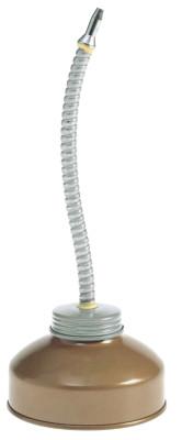 Goldenrod® Spring Bottom Oilers, 6 oz, Manual Push, Flexible 7 in Spout, 506