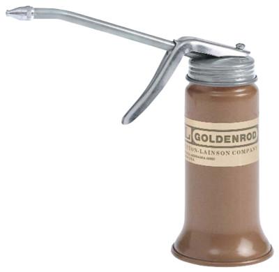 Goldenrod® Pistol Pump Oilers, 6 oz, Lever Action, Rigid 5 in Spout, 600