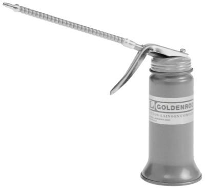 Goldenrod® Pistol Pump Oilers, 6 oz, Lever Action, Flexible 6 in Spout, 606