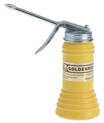Goldenrod® Pistol Pump Oilers, 6 oz, Lever Action, Rigid 4 in Spout, 610