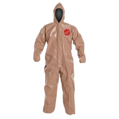 DuPont™ Tychem CPF3 with attached Hood, Tan, 3X-Large, C3127T-3X