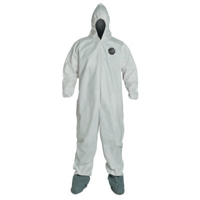 DuPont™ ProShield NexGen Coveralls with Attached Hood and Boots, White, Large, NG122S-L