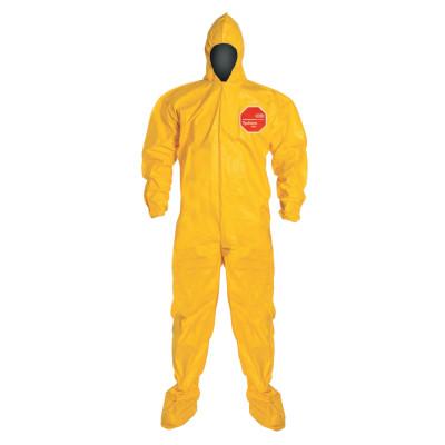 DuPont™ Tychem 2000 Coveralls with Attached Hood and Socks, Yellow, 6X-Large, QC122B-6X