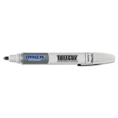 ITW Pro Brands DYKEM Tuff Guy Markers, White, Medium, 44175