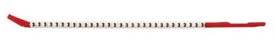 Brady® Clip Sleeve Wire Markers, 0.1 in x 3 in, "3", Black on White, SCN10-3