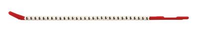 Brady® Clip Sleeve Wire Markers, 3 in x 8 1/2 in, "5", Black on White, SCN10-5