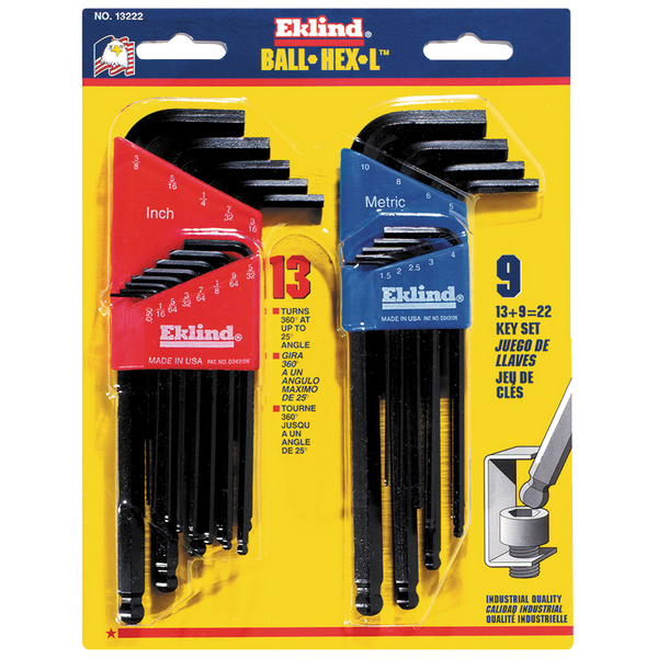 Eklind Ball-Hex-L Key Sets - AMMC