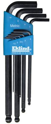 Eklind® Tool Ball-Hex-L™ Key Set, Hex Ball, Metric, 9 Pc, 13609