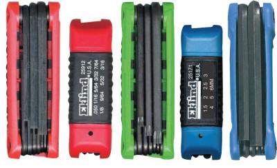 Eklind?? Tool Ergo-Fold Combo Sets, Hex Ball; Torx Tip, Inch/Metric/Torx, 25036