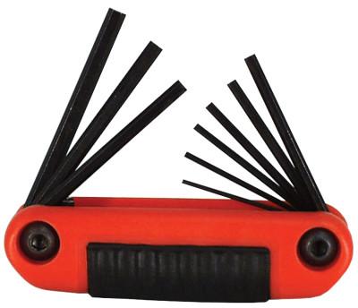 Eklind?? Tool Ergo-Foldƒ?› Hex Key Set, Hex Tip, Inch, 9 Pc, 25912