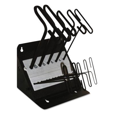 Eklind?? Tool Standard Grip Inch T-Key Sets, 10 per Stand, 3/32-3/8, Inch, 9 Inch Series, 30190