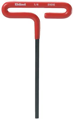 Eklind® Tool Individual Cushion Grip Hex T-Keys, 1/4 in, 6 in Long, 51616