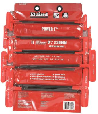 Eklind?? Tool Power-Tƒ?› Ball-Hex Key Set, Hex Ball, Inch, 11 Pc, 60811