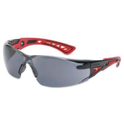 Bolle Rush+ Series Safety Glasses, Smoke Lens, Platinum Anti-Fog/Anti-Scratch, 40208