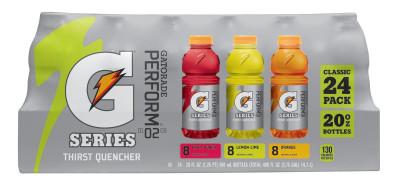 Gatorade® 20 oz Wide Mouth Bottle, Lemon-Lime, Orange, Fruit Punch, 20781