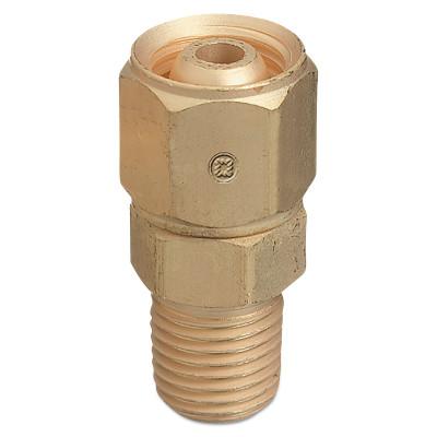 Western Enterprises Brass Hose Adaptors, Male/Female Swivel, A-Size, RH, 125