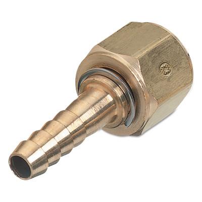 Western Enterprises Hose Adaptors, 200 psig, Brass, 1/4 in to Female Swivel, 14-0
