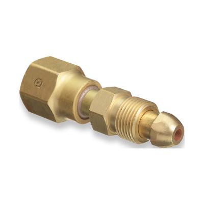 Western Enterprises Cylinder Adapters, 500 psig, Brass, CGA-500; CGA-580, 873