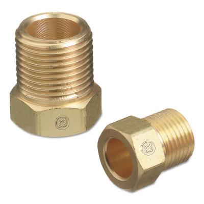 Western Enterprises Inert Arc Nuts, Brass, Hex, A-Size, 3/8 in - 24, Inert Gas, AW-21A