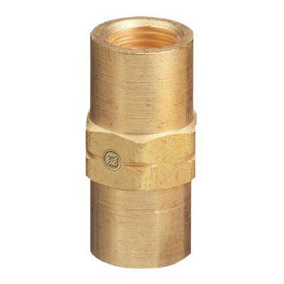Western Enterprises Inert Arc Hose Couplers, Brass, B-Size, Female/Female, LH to LH, AW-431
