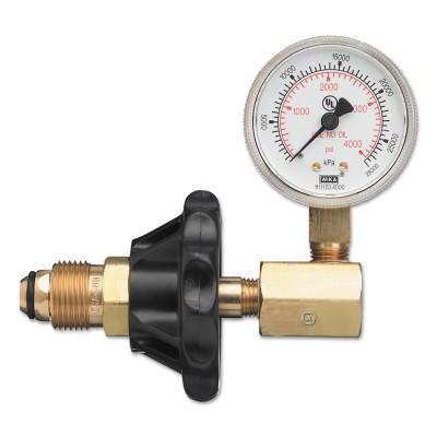 Western Enterprises Cylinder Pressure Testing Gauge, Oxygen, Brass, CGA-540, G-544H