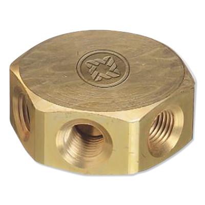 Western Enterprises Manifold Block, Brass, MB-6
