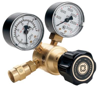 Western Enterprises Flow Gauge Regulators, Carbon Dioxide (CO2), CGA 320, 3,000 psig inlet, REB-4-FG