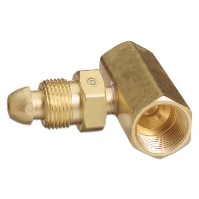 Western Enterprises Manifold Coupler Tees, Coupler w/Check Valve, Brass, Argon/Helium/Nitrogen, T-92CV