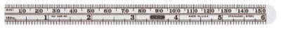 General Tools Economy Precision Stainless Steel Rules, 6"X15/32", Stainless Steel, Inch/Metric, 305ME