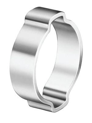 Oetiker 2-Ear Zinc-Plated Hose Clamp, 19/32 in OD, 0.551 in-0.669 in dia, 0.315 in W, 10100022