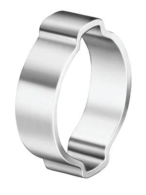 Oetiker 2-Ear Zinc-Plated Hose Clamp, 13/16 in OD, 0.709 in-0.866 in dia, 0.354 in W, 10100029