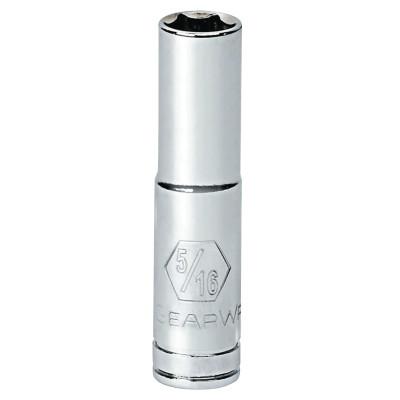 Apex Tool Group 1/4 in Drive Deep Socket Sets, 1.92 in Length, 3/16 in Fastener, 80220