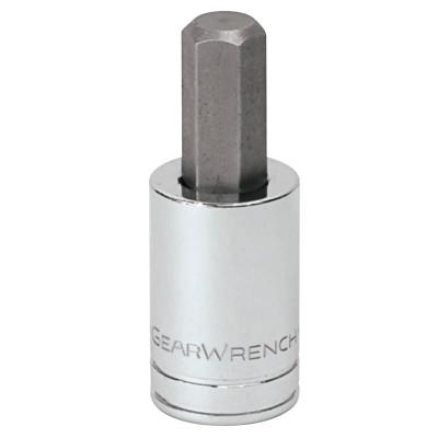 Apex Tool Group 3/8 in Drive SAE/Metric Long Ball End Hex Bit Sockets, 3/8", 5.984 in Long, 6 Pt, 80440