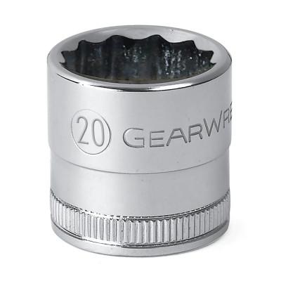 Apex Tool Group Surface Drive 12 Point Standard Metric Sockets, 1/2 in Dr, 28 mm Opening, 80682