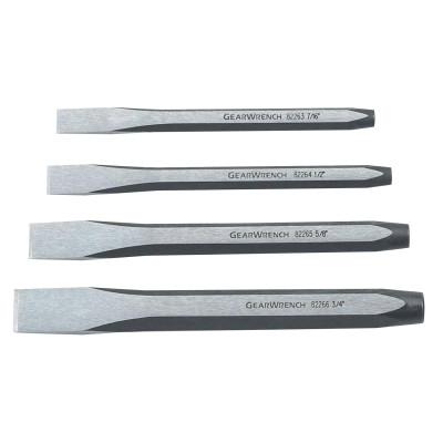 Apex Tool Group 4 Piece Cold Chisel Sets, 7/16 in - 3/4 in, Hex, 82308