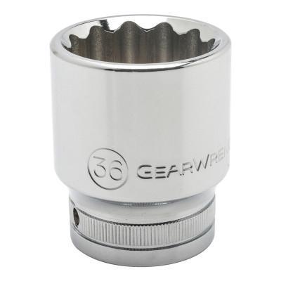 Apex Tool Group 3/4 in Drive Standard Sockets, 38 mm, 12 Points, 82475