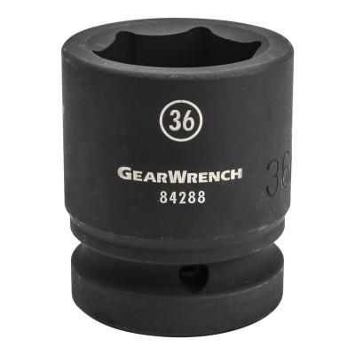 Apex Tool Group 1 in Drive 6 Point Standard Impact Sockets, 65 mm, 84294
