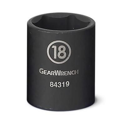 Apex Tool Group 6 Point Standard Impact Metric Sockets, 3/8 in Dr, 9 mm Opening, 84310N